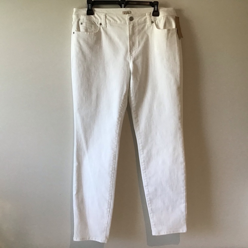 Daniel Cremieux Jeans 14 NWT $89 White Stretch